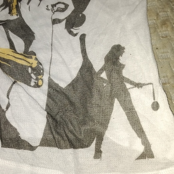 NWOT MD B.A.B. MADE IN USA Pop Art Dangerous Ladies Form Fit Top - Picture 7 of 7